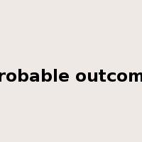 probable outcome是什么意思