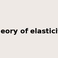 theory of elasticity是什么意思