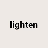 lighten是什么意思