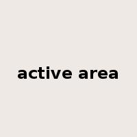 active area是什么意思