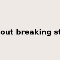 without breaking stride是什么意思