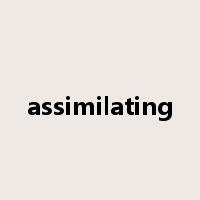 assimilating是什么意思