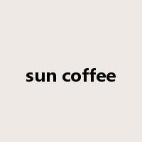sun coffee是什么意思