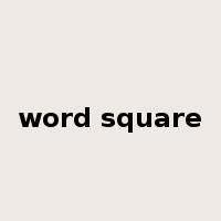word square是什么意思