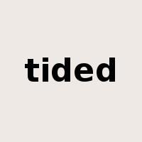 tided是什么意思