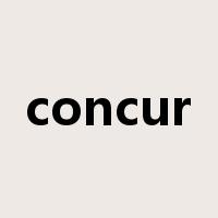 concur是什么意思