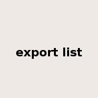 export list是什么意思