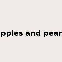 apples and pears是什么意思