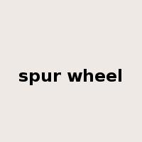 spur wheel是什么意思