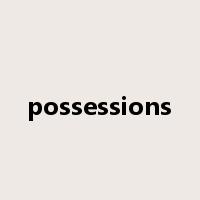 possessions是什么意思