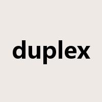 duplex是什么意思