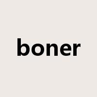 boner是什么意思