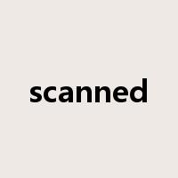 scanned是什么意思