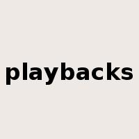 playbacks是什么意思