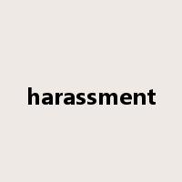 harassment是什么意思