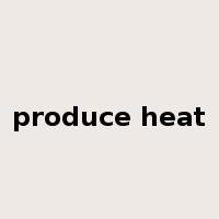 produce heat是什么意思
