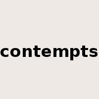 contempts是什么意思