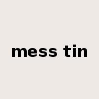 mess tin是什么意思