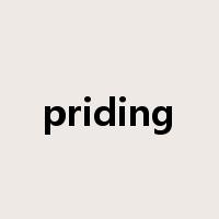 priding是什么意思