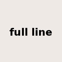 full line是什么意思