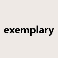 exemplary是什么意思