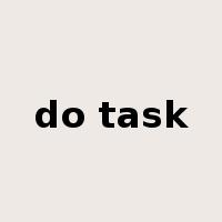 do task是什么意思