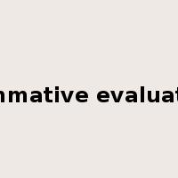 summative evaluation是什么意思