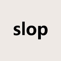 slop是什么意思
