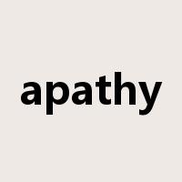 apathy是什么意思