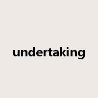 undertaking是什么意思