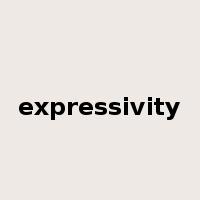 expressivity是什么意思