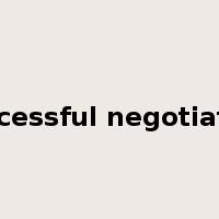 successful negotiation是什么意思