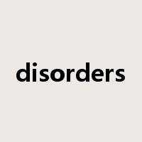 disorders是什么意思