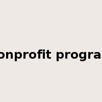 nonprofit program是什么意思