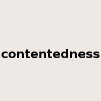 contentedness是什么意思