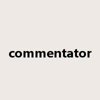 commentator是什么意思