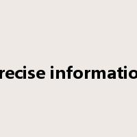 precise information是什么意思
