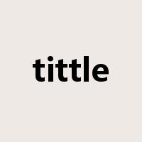 tittle是什么意思