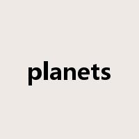 planets是什么意思