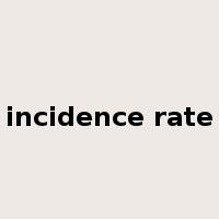 incidence rate是什么意思
