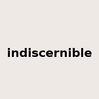 indiscernible是什么意思