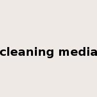 cleaning media是什么意思