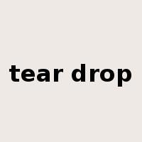 tear drop是什么意思