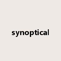 synoptical是什么意思