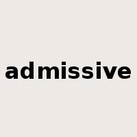 admissive是什么意思