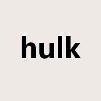 hulk是什么意思