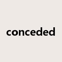 conceded是什么意思