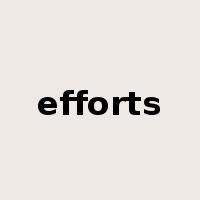 efforts是什么意思