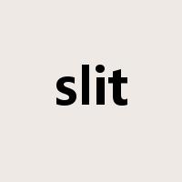 slit是什么意思