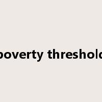 poverty threshold是什么意思
